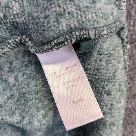 Stan Herman Men's Full Zip Fleece Jacket Green Heathered Size XL 100% Polyester - Picture 12 of 12